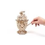 UGEARS Igrača 3D lesena mehanska sestavljanka kolesar na lasten pogon