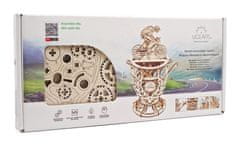 UGEARS Igrača 3D lesena mehanska sestavljanka kolesar na lasten pogon