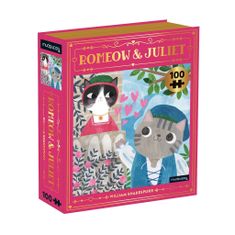 Mudpuppy Puzzle Romeow & Juliet Bookish Cats 100 kosov