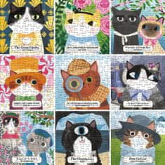 Mudpuppy Puzzle Knjižne mačke 500 kosov