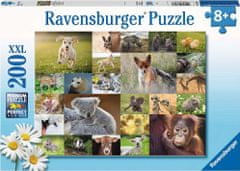 Ravensburger Sestavljanka Kolaž otroških živali XXL 200 kosov