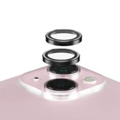 PanzerGlass Hoops zaščitno steklo za kamero iPhone 15/15 Plus, kaljeno, črno