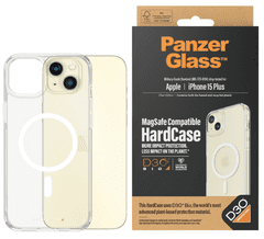 PanzerGlass HardCase D30 ovitek za iPhone 15 Plus, MagSafe, prozoren