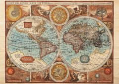 Dino Puzzle Zemljevid sveta 1626, 500 kosov