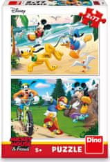 Dino Puzzle Mickey Sports 2x77 kosov