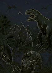 Dino Svetleča sestavljanka Svet dinozavrov XL 100 kosov