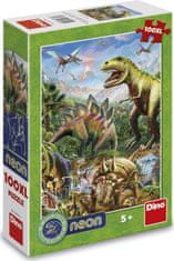 Dino Svetleča sestavljanka Svet dinozavrov XL 100 kosov