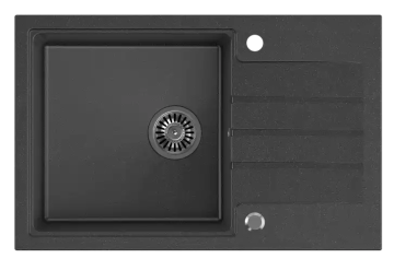 QUADRON Pomivalno korito PETER 111, črno