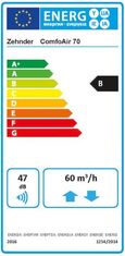 Zehnder ComfoAir 70 lokalna prezračevalna naprava z rekuperacijo + okrogla zidna cev + montaža