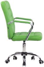 BHM Germany Pisarniški stol Terni, umetno usnje, zelena barva