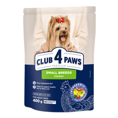 Club4Paws Premium suha hrana za pse malih pasem 4x400 g
