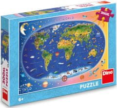 Dino Otroška karta 300 XL Puzzle