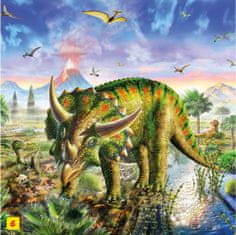 Dinozavri Puzzle: Triceratops 60 kosov