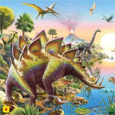 Dinozavri Puzzle: Stegosaurus 60 kosov