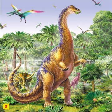 Dino Dinozavri Puzzle: Brahiosaurus 60 kosov