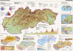 Dino Toys Puzzle Zemljevid Slovaške 97x69cm 2000 kosov
