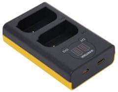 PATONA Photo Dvojni hitri polnilec Panasonic DMW-BLK22 USB