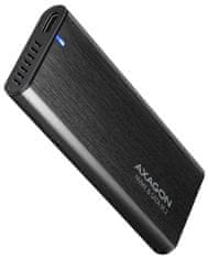 AXAGON kovinska škatla za M.2 NVMe SSD SUPERSPEED+ / EEM2-SB2 / USB-C 3.2 Gen 2 / kabel 20 cm