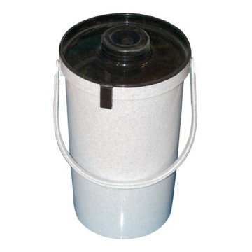 Granit Lonec za hrano PH 2L s pokrovom AP bela/rjava