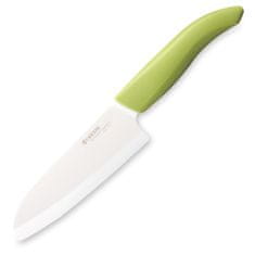 Kyocera keramični nož z belim rezilom/ 14 cm dolgo rezilo/ zelen plastičen ročaj