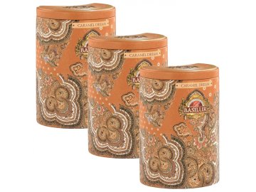 Basilur BASILUR Caramel Dream - listnati cejlonski črni čaj z naravno aromo karamele v okrasnem pločevinki, 100g