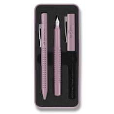 Faber-Castell Grip Edition 2010 komplet nalivnega in krogličnega peresa - roza