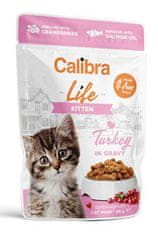 Calibra Cat Life Kitten Turčija v omaki 85g