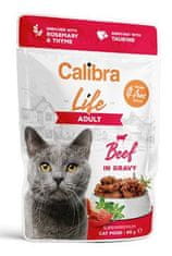 Calibra Cat Life kapsula Adult govedina v omaki 85g