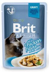 Brit Premium Cat Delicate Fillets in Gravy s piščancem - 85 g