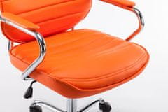 BHM Germany Pisarniški stol Rako, umetno usnje, oranžna barva