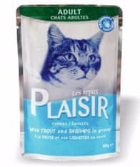 Plaisir Cat postrv in kozice, kapsula 100 g
