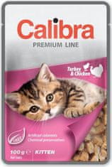 Calibra Catkapsa Premium Kitten puran in piščanec100g