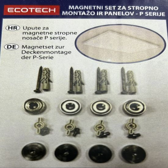 ECOTECH Magnetni set za stropno montažo IR panelov - P serije