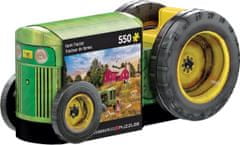 EuroGraphics Sestavljanka v pločevinasti škatli Stari traktor 550 kosov