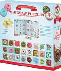 EuroGraphics Puzzle adventni koledar: Božični krofi 24x50 kosov
