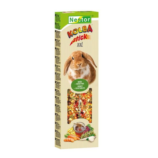 Nestor Palčke XXL za velike glodavce in zajce z medom in zelenjavo 2 kom / 150g