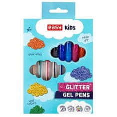 EASY Kids GLITTER Komplet gel pisal z bleščicami, 10 barv