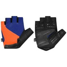 Spokey EXPERT Moške kolesarske rokavice, modro-oranžne, velikost 4,5 mm, w. XL