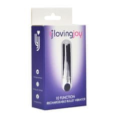 Loving Joy VIBRATOR Loving Joy 10 Function Rechargeable Silver