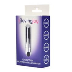 Loving Joy VIBRATOR Loving Joy 10 Function Rechargeable Silver