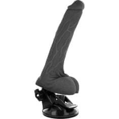 Basecock VIBRATOR BaseCock Realistic Bendable Black 18,5 cm