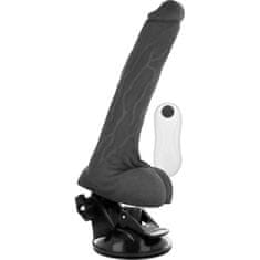 Basecock VIBRATOR BaseCock Realistic Bendable Black 18,5 cm