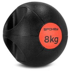 Spokey GRIPI Medicinbal z ročaji, 8 kg