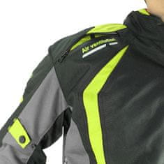 Cappa Racing Ženska moto jakna AREZZO textilní črna/zelena XL