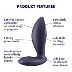 Satisfyer Anal Toys VIBRACIJSKI ANALNI ČEP Satisfyer Power Plug Purple