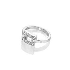 Hot Diamonds Srebrn prstan z diamantom in topazom Echo DR240 (Obseg 56 mm)