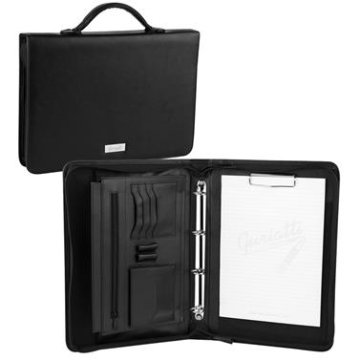 Spokey Guriatti POCKET Poslovna mapa z zadrgo, A4, z ročajem, črna