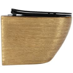 REA Viseča straniščna školjka Carlo Brush Gold