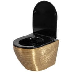 REA Viseča straniščna školjka Carlo Brush Gold