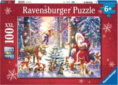 Ravensburger Puzzle Božič v gozdu XXL 100 kosov